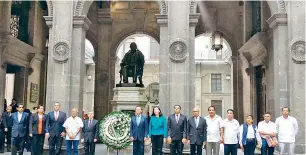  ??  ?? El rector Eduardo Bautista Martínez destacó la vigencia de las ideas del Benemérito de las Américas.