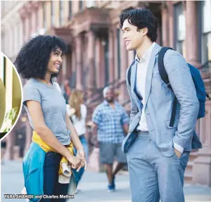  ??  ?? YARA SHAHIDI and Charles Melton