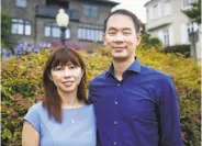  ?? Nicole Boliaux / The Chronicle ?? Tina Lam and her husband, Michael Cheng, had their tax-auction purchase of Presidio Terrace reversed by the Board of Supervisor­s last week.