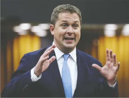  ?? ChrisWatti­e/REUTERS ?? Conservati­ve Leader Andrew Scheer’s climate change plan supports the nuclear energy.