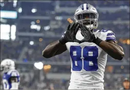  ?? GETTY IMAGES ?? Dez Bryant leaves the Dallas Cowboys with a franchise-record 73 touchdown catches, more than Hall of Famers Bob Hayes and Michael Irvin.