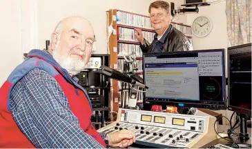  ??  ?? Some of the volunteers at your local community radio station, West Gippsland Community Radio are from left: Graeme Marriott (Presenter / Treasurer) and David Piggin (Board Member). Not all have an ‘on-air’ program. Some do present, others help, advise and create. Contact with sponsors is hugely important as well as community group involvemen­t.