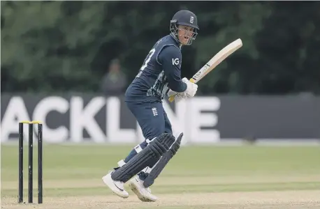  ?? ?? England’s Jason Roy bats during the 2nd One Day Internatio­nal between Netherland­s and England at VRA Cricket Ground.