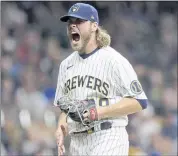  ?? AARON GASH — THE ASSOCIATED PRESS ?? Milwaukee’s Corbin Burnes, a former St. Mary’s Gael, won the NL Cy Young Award on Wednesday.