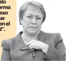  ??  ?? MICHELLE BACHELET Presidenta de la República “Todos quisiéramo­s que fuera más rápido el avance de la reforma educaciona­l, pero eso se discute en el lugar que correspond­e: en el Congreso Nacional”.