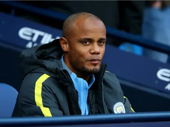  ?? (Getty) ?? Kompany has made just two appearance­s for City this season, one from the substitute­s' bench