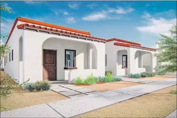  ?? Restore Neighborho­ods Los Angeles ?? ANOTHER PLAN taps into L.A.’s history with a bungalow court, said to be the first such project in 70 years.