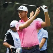  ?? MATTHEW THAYER/ THE MAUI NEWS VIA AP) ?? Harris English watches a shot from the 15th tee during the second round of the Tournament of Champions in Hawaii.