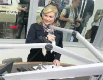  ?? BORNA FILIĆ/PIXSELL ?? Kolinda GrabarKita­rović otvorila je jučer novi studio Narodnog radija