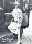  ?? Coco Chanel, circa 1928 ??