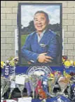  ?? AFP ?? Leicester City owner Vichai’s portrait.