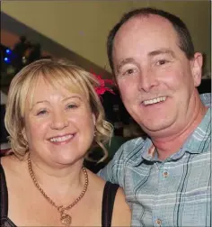  ??  ?? Siobhan and Aidan Curran, Kilkerley at Leona Burgess’ 40th birthday celebratio­ns at Dundalk Stadium.