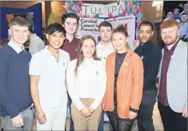  ?? (Photo: Darragh Kane) ?? Start-up company TULIPA who are the winners of the MTU Entreprene­urs of the Year, and winners of the Best Exhibition from MTU’s Cork campus. The team includes Daineadh Power, Lismore, who is pictured recently with team members Jamie O’Hanlon, Aghada; Joshua Manaid, Wilton; Joe O’Reilly, Kilkully; Mary O’Riordan, Aherla; Eoin McGrath, Frankfield and Ali Rezk and Seán O’Shea, Ballinloug­h.