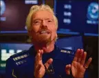  ??  ?? Branson: Britain’s leading space cadet