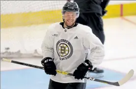  ?? MATT STONE / BOSTON HERALD FILE ?? With Torey Krug now gone, Bruins defenseman Matt Grzelcyk has a big opportunit­y ahead, as he recently signed a four-year deal to stay in Boston.