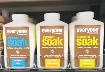  ?? KEN SPENCER PHOTOS ?? Some Epsom salt products have additives that may not be beneficial for your plants. Check the label.