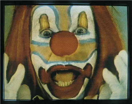  ??  ?? 3. Clown Torture, 1987, Bruce Nauman, four-channel video with sound (two projection­s, four monitors). Art Institute of Chicago