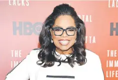  ??  ?? Winfrey attends ‘The Immortal Life of Henrietta Lacks’ premiere last Apr 18, in New York City. — AFP file photo