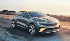  ?? FOTO: RENAULT ?? Schnittige­r Elektrofli­tzer: Unter der hübschen Hülle des Mégane eVision steckt ein Antrieb mit viel Potenzial.