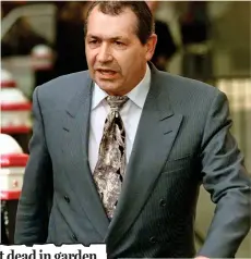  ??  ?? John ‘Goldfinger’ Palmer: Shot six times by his killer