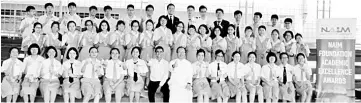  ??  ?? Catholic High School students in a group photo after the awards presentati­on.