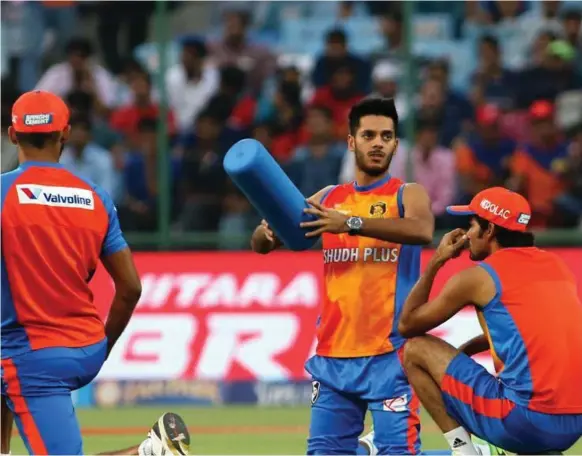  ?? Sujeet Kumar for The National ?? Chirag Suri gained a lot of experience by sharing the dressing room and rubbing shoulders with Gujarat Lions teammates in the IPL