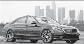  ?? Myung J. Chun
Los Angeles Times ?? THE MERCEDES S-Class 550 offers a host of semiautono­mous safety features.