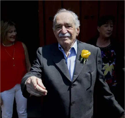  ?? Foto Yuri Cortez AFP ?? Gabo es, junto con Saramago, Borges y Benedetti, uno de los favoritos para atribuirle­s frases que nunca dijeron ni escribiero­n.