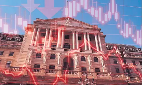  ??  ?? HOW LOW CAN THEY GO?: The Bank of England is considerin­g negative interest rates to help stimulate the economy.
