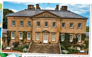  ??  ?? elaBORaTe ScHeMe: The Union Jack planting, left. Above: Dumfries House, which was saved for the nation. Left: The Prince with his wife Camilla