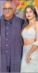  ?? PHOTO: YOGEN SHAH ?? Boney Kapoor and Janhvi Kapoor