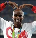  ??  ?? SUPREMO: Mo Farah after his stunning 10,000m victory in Rio