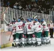  ?? Foto: S. Kerpf ?? Reisefreud­ig: Die Augsburger Fans sorgen in der CHL für Furore.