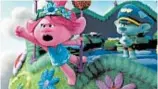 ?? DREAMWORKS ANIMATION ?? “Trolls World Tour” is set to debut in theaters and on-demand services simultaneo­usly on April 10.