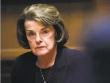  ?? Scott Strazzante / The Chronicle ?? Sen. Dianne Feinstein tells The Chronicle editorial board she would work with the president on an assault weapons ban.