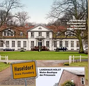  ??  ?? HERRENHAUS Gut Haseldorf ist im klassizist­ischen Stil erbaut