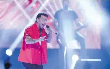  ??  ?? Hedley performs during WE Day Toronto celebratio­ns last September. The band faces sexual-misconduct allegation­s.