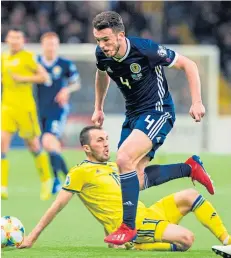  ??  ?? Scotland will aim to bounce back from the humiliatin­g 3-0 Euro 2020 qualifying defeat in Kazakhstan when they face San Marino today, live on Sky Sports Main Event