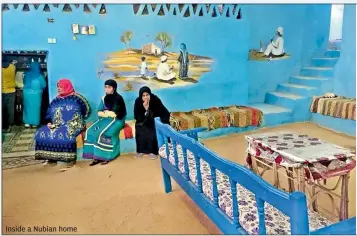  ??  ?? Inside a Nubian home