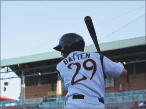  ?? Courtesy of Lake Elsinore Storm ?? Quinnipiac product Matt Batten hit .341 at High-A Lake Elsinore and recently earned a promotion to Double-A.