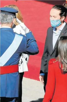  ?? Foto: Efe ?? Iglesias y Felipe VI, durante el saludo de cortesía.