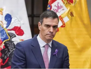  ?? ?? ► El jefe de gobierno de España, Pedro Sánchez, el día 8 de marzo de 2024.