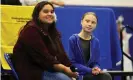  ??  ?? ‘It’s about the right to a future’ … Tokata Iron Eyes with Greta Thunberg at a youth panel at the Standing Rock Indian Reservatio­n, North Dakota in 2019. Photograph: Jim Urquhart/Reuters