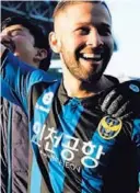  ?? INCHEON UNITED FC ?? Elías Aguilar llegó en febrero del 2018 a Corea.