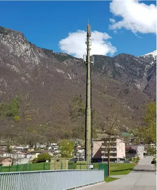  ??  ?? Swisscom intende potenziare l’antenna in paese con la nuova tecnologia