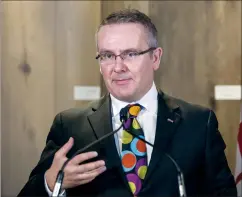  ?? CP FILE PHOTO ?? Dan Kelly, president of the Canadian Federation of Independen­t Business, speaks in Toronto in this September 2014 file photo.