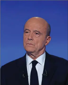  ??  ?? ##JEV#118-116-http://www.20minutes.fr/tv/afp-actus/258669-j##JEV# Alain Juppé laisse les Français « juger qui est dur et qui ne l’est pas ».