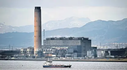  ?? Picture: Getty Images. ?? Longannet Power Station was closed in 2016 but could be on the verge of a new lease of life.