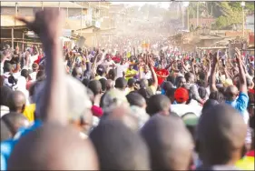  ?? AFP ?? Kenya’s opposition supporters have continued to rally in protest over Thursday’s divisive vote, including in the slums of Nairobi.