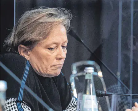  ?? FOTO: SEBASTIAN GOLLNOW/DPA ?? Susanne Eisenmann, die Spitzenkan­didatin der CDU, wird bei Sondierung­sgespräche­n mit den Grünen keine Rolle spielen.